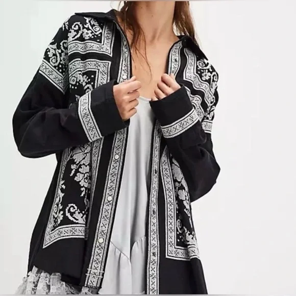 NWT Free People Embroideried Jacket - Picture 2 of 3